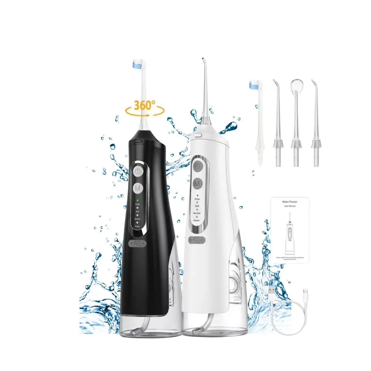 Premium WorkSmart Water Flosser – 4-in-1 - Cordless, Rechargeable Dental Jet | Removes 99.9% Plaque | AU Stock