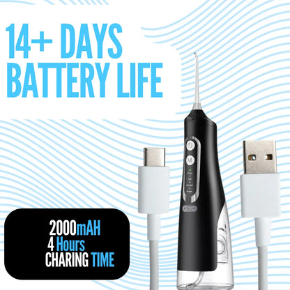 Premium WorkSmart  Water Flosser – 4-in-1 - Cordless, Rechargeable Dental Jet | Removes 99.9% Plaque | AU Stock