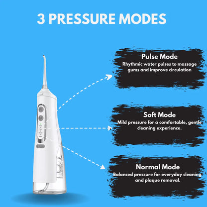 Premium WorkSmart  Water Flosser – 4-in-1 - Cordless, Rechargeable Dental Jet | Removes 99.9% Plaque | AU Stock